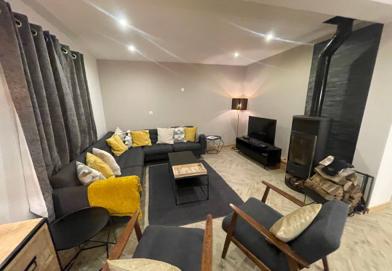 Chalet in Essert-Romand - Chalet Clocher Sleeps 10 Hot tub